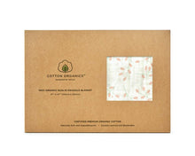 Load image into Gallery viewer, Pink Branches Muslin Swaddle Blanket, 100% Certified Organic Cotton