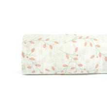 Load image into Gallery viewer, Pink Branches Muslin Swaddle Blanket, 100% Certified Organic Cotton