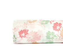 Load image into Gallery viewer, Pink Floral Muslin Swaddle Blanket, 100% Certified Organic Cotton